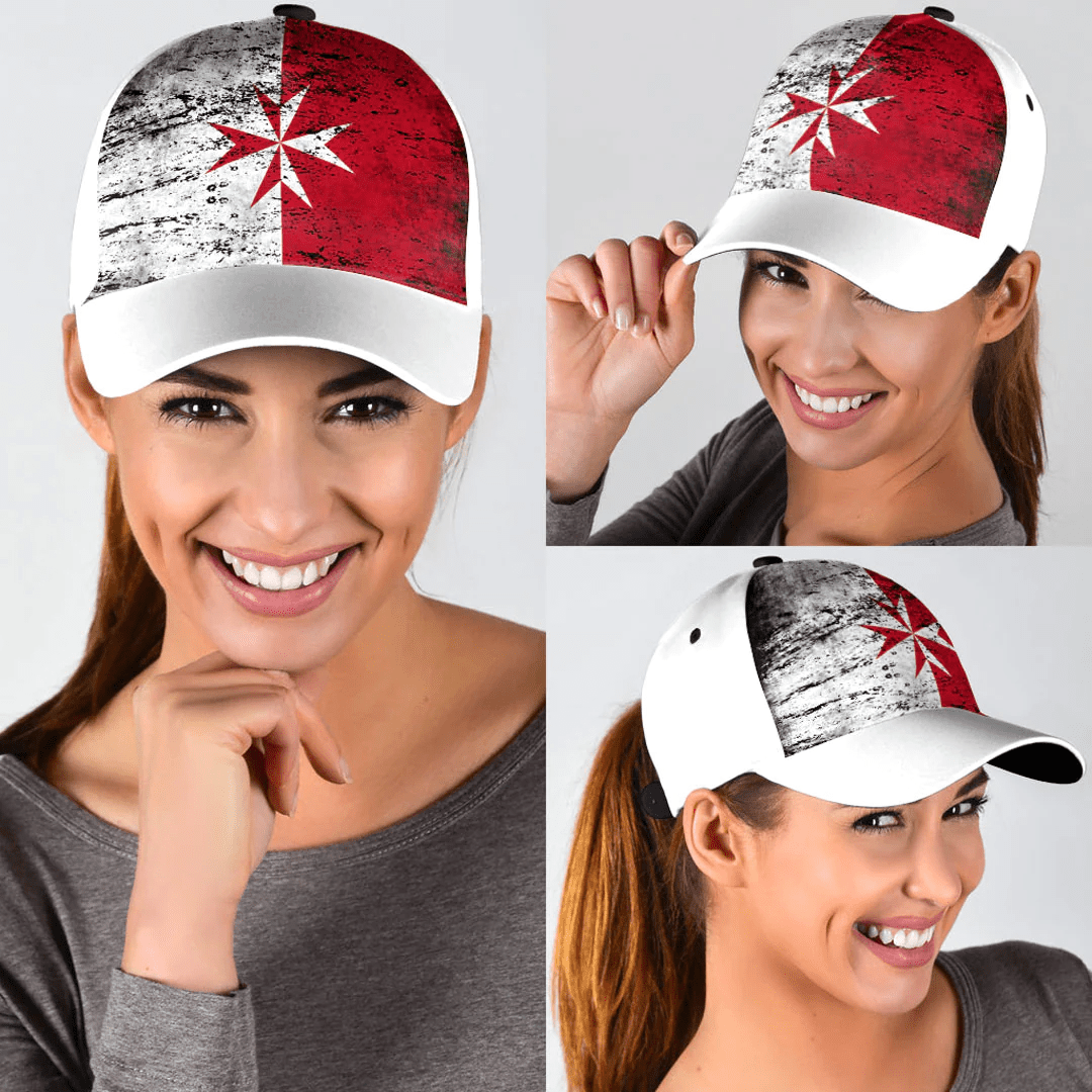 Adeenyc Cap - Malta Maltese Cross Special Grunge Classic Cap Baseball Cap Hat Trucker Hats Custom Hats Gifts For Men & Women