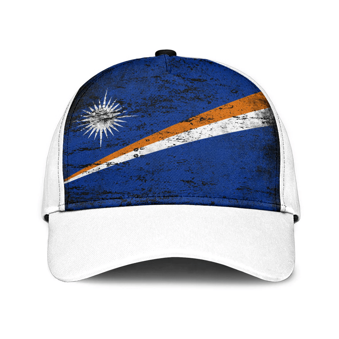 Adeenyc Cap - Marshall Islands Special Grunge Classic Cap Baseball Cap Hat Trucker Hats Custom Hats Gifts For Men & Women