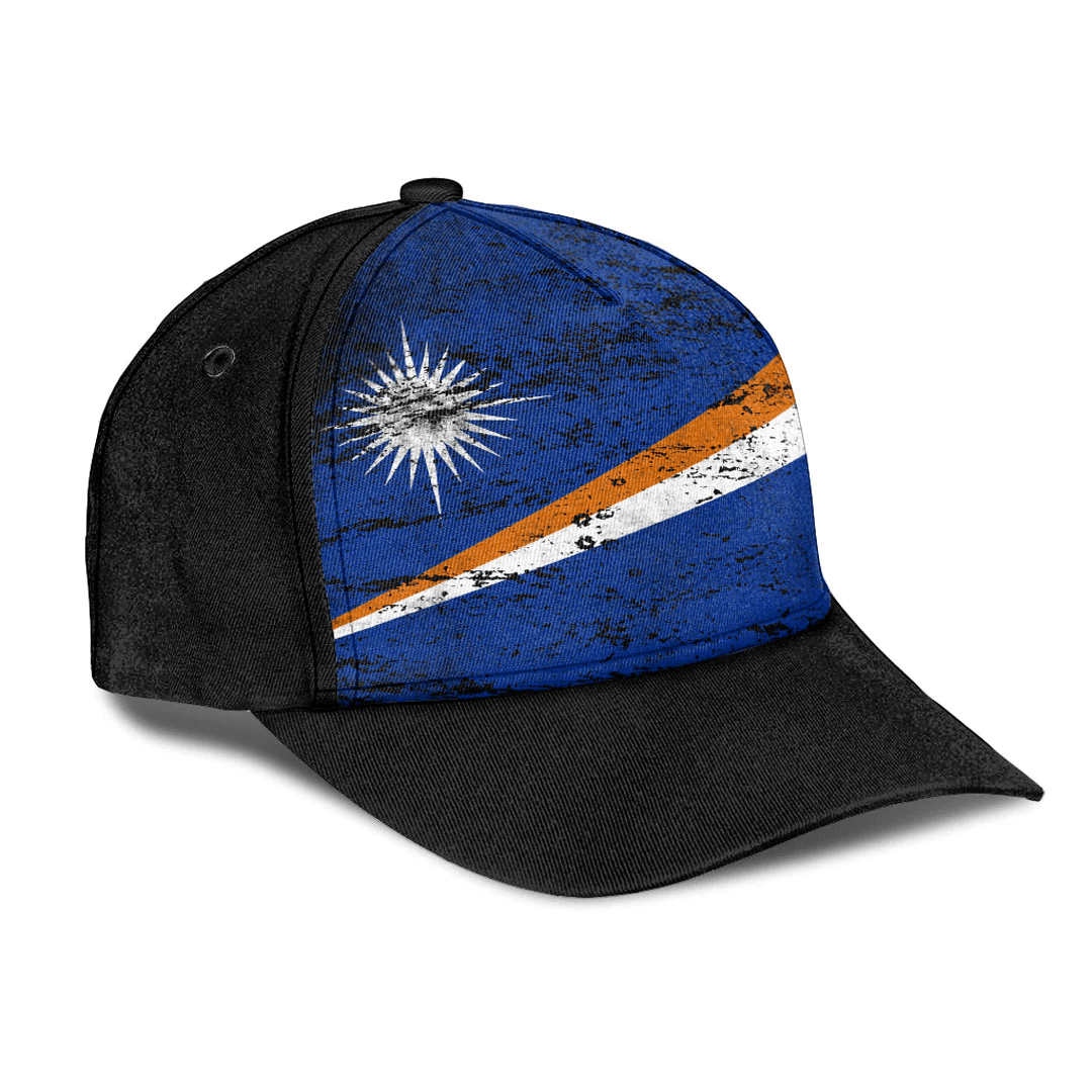 Adeenyc Cap - Marshall Islands Special Grunge Classic Cap Baseball Cap Hat Trucker Hats Custom Hats Gifts For Men & Women