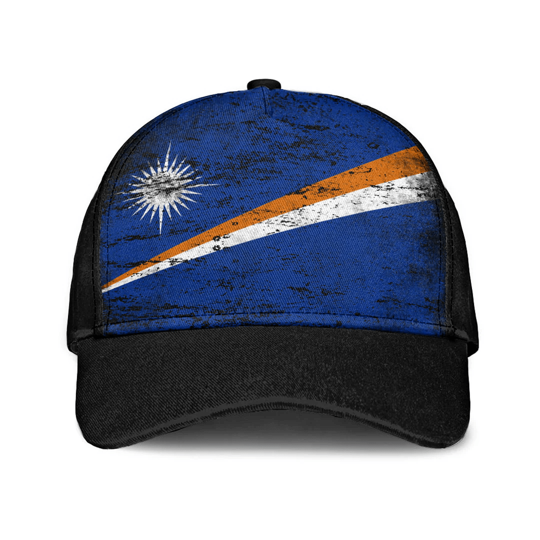 Adeenyc Cap - Marshall Islands Special Grunge Classic Cap Baseball Cap Hat Trucker Hats Custom Hats Gifts For Men & Women