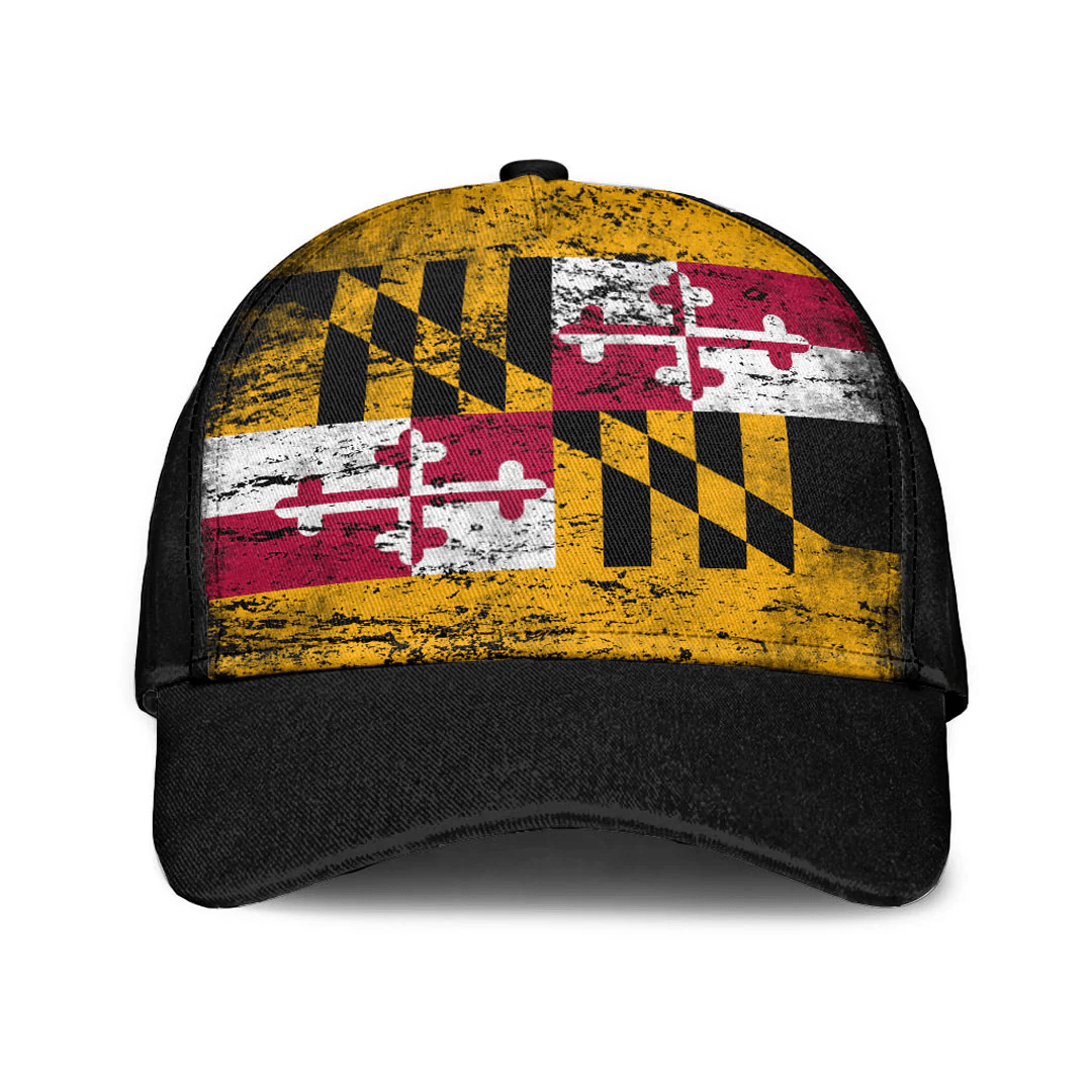 Adeenyc Cap - Maryland Special Grunge Classic Cap Baseball Cap Hat Trucker Hats Custom Hats Gifts For Men & Women