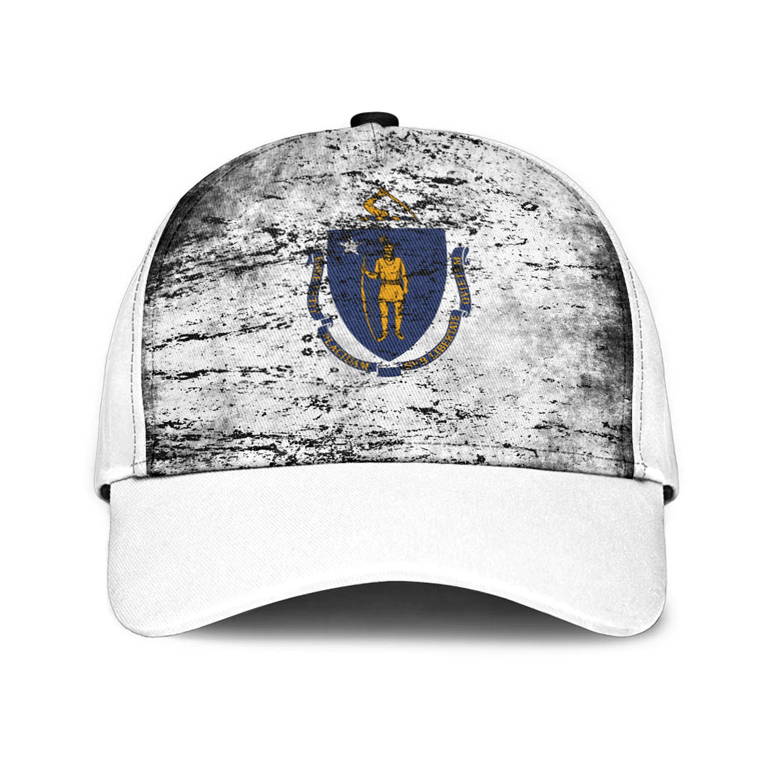 Adeenyc Cap - Massachusetts Special Grunge Classic Cap Baseball Cap Hat Trucker Hats Custom Hats Gifts For Men & Women