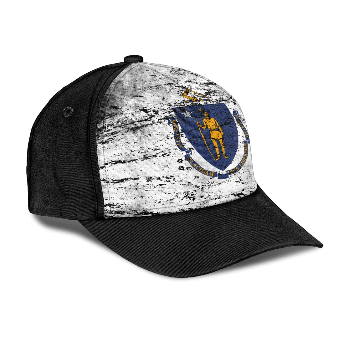 Adeenyc Cap - Massachusetts Special Grunge Classic Cap Baseball Cap Hat Trucker Hats Custom Hats Gifts For Men & Women