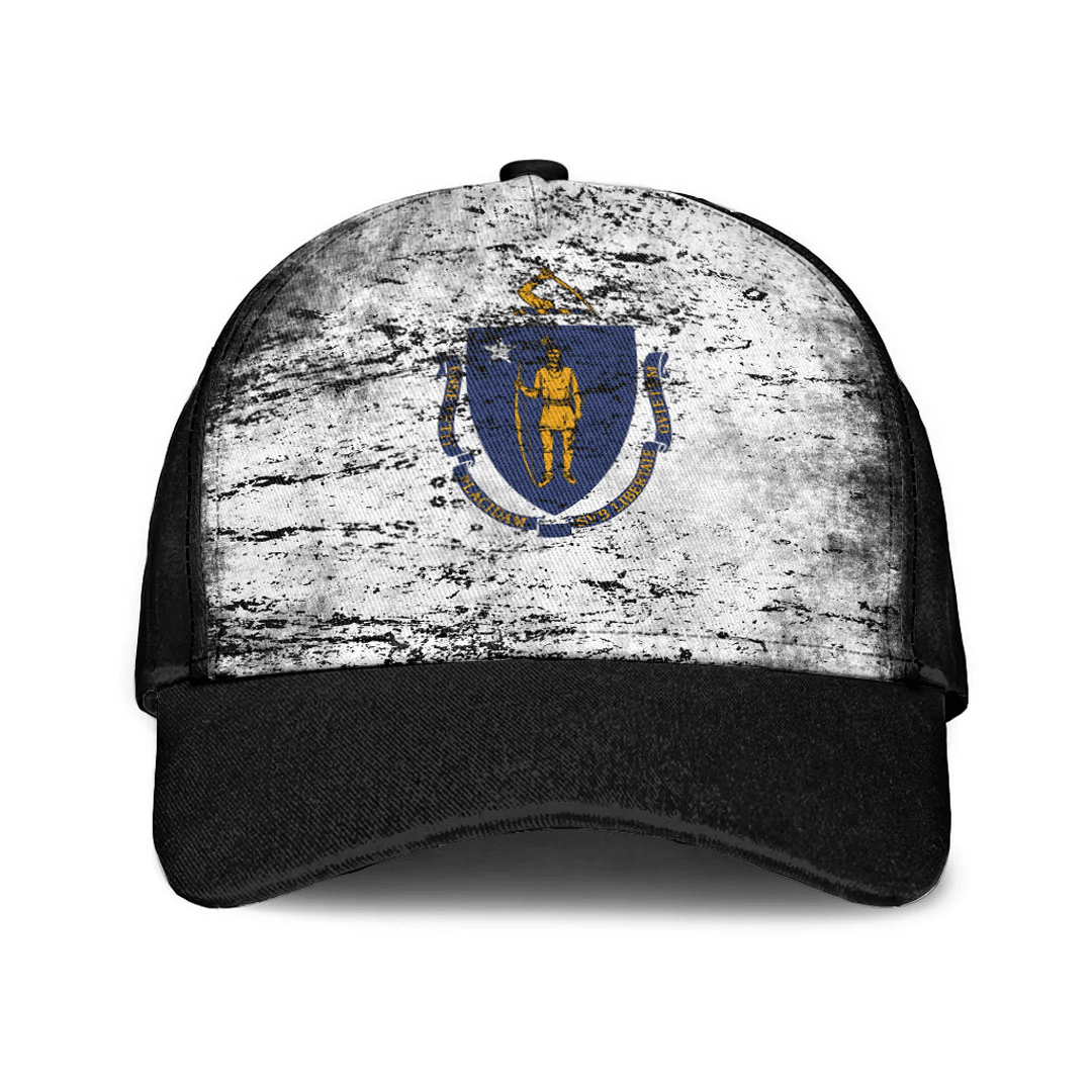 Adeenyc Cap - Massachusetts Special Grunge Classic Cap Baseball Cap Hat Trucker Hats Custom Hats Gifts For Men & Women