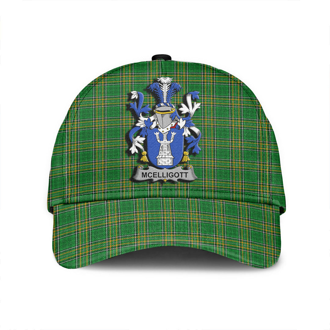 Adeenyc Cap - McElligott Family Crest Tartan Classic Cap Baseball Cap Hat Trucker Hats Custom Hats Gifts For Men & Women