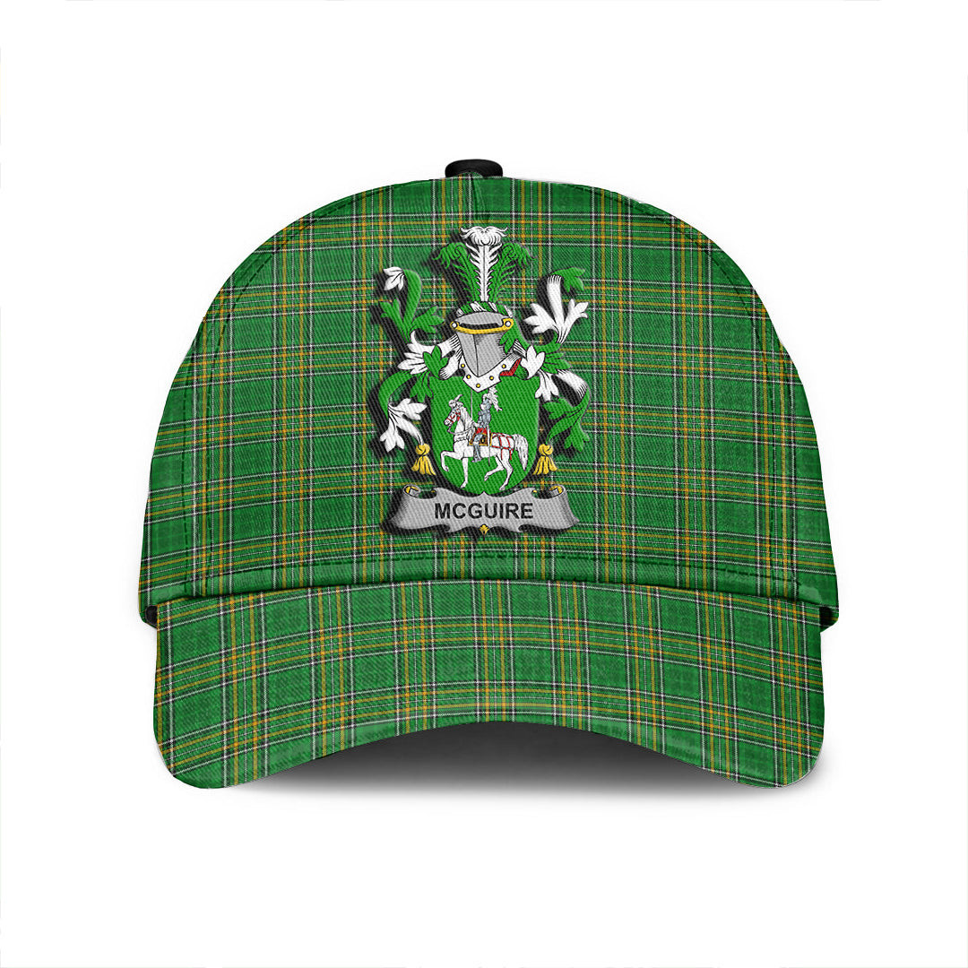 Adeenyc Cap - McGuire and Maguire Family Crest Tartan Classic Cap Baseball Cap Hat Trucker Hats Custom Hats Gifts For Men & Women