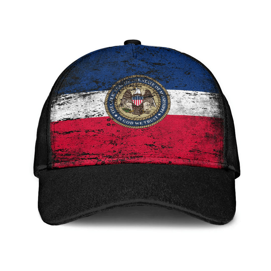 Adeenyc Cap - Mississippi State Special Grunge Classic Cap Baseball Cap Hat Trucker Hats Custom Hats Gifts For Men & Women