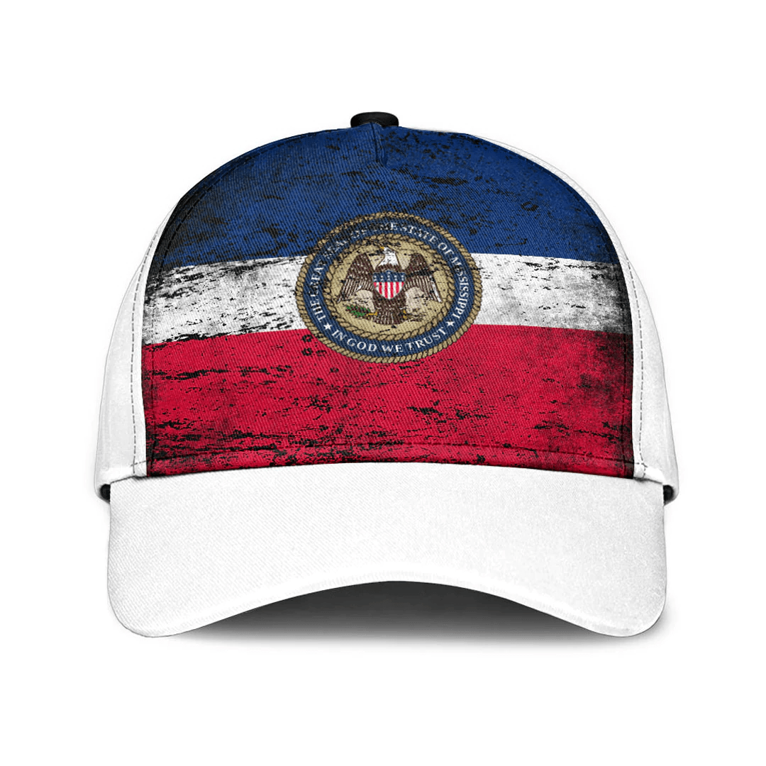 Adeenyc Cap - Mississippi State Special Grunge Classic Cap Baseball Cap Hat Trucker Hats Custom Hats Gifts For Men & Women