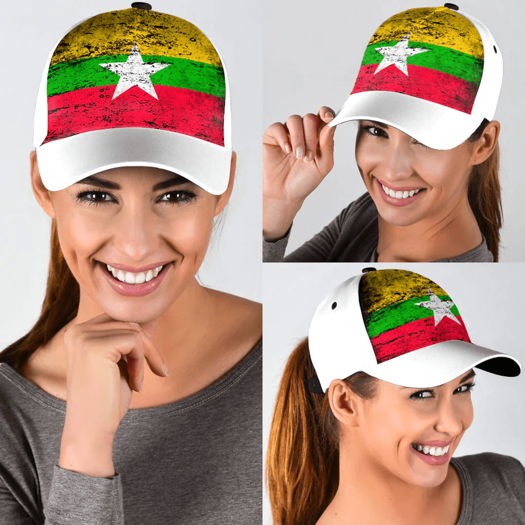 Adeenyc Cap - Myanmar Special Grunge Classic Cap Baseball Cap Hat Trucker Hats Custom Hats Gifts For Men & Women