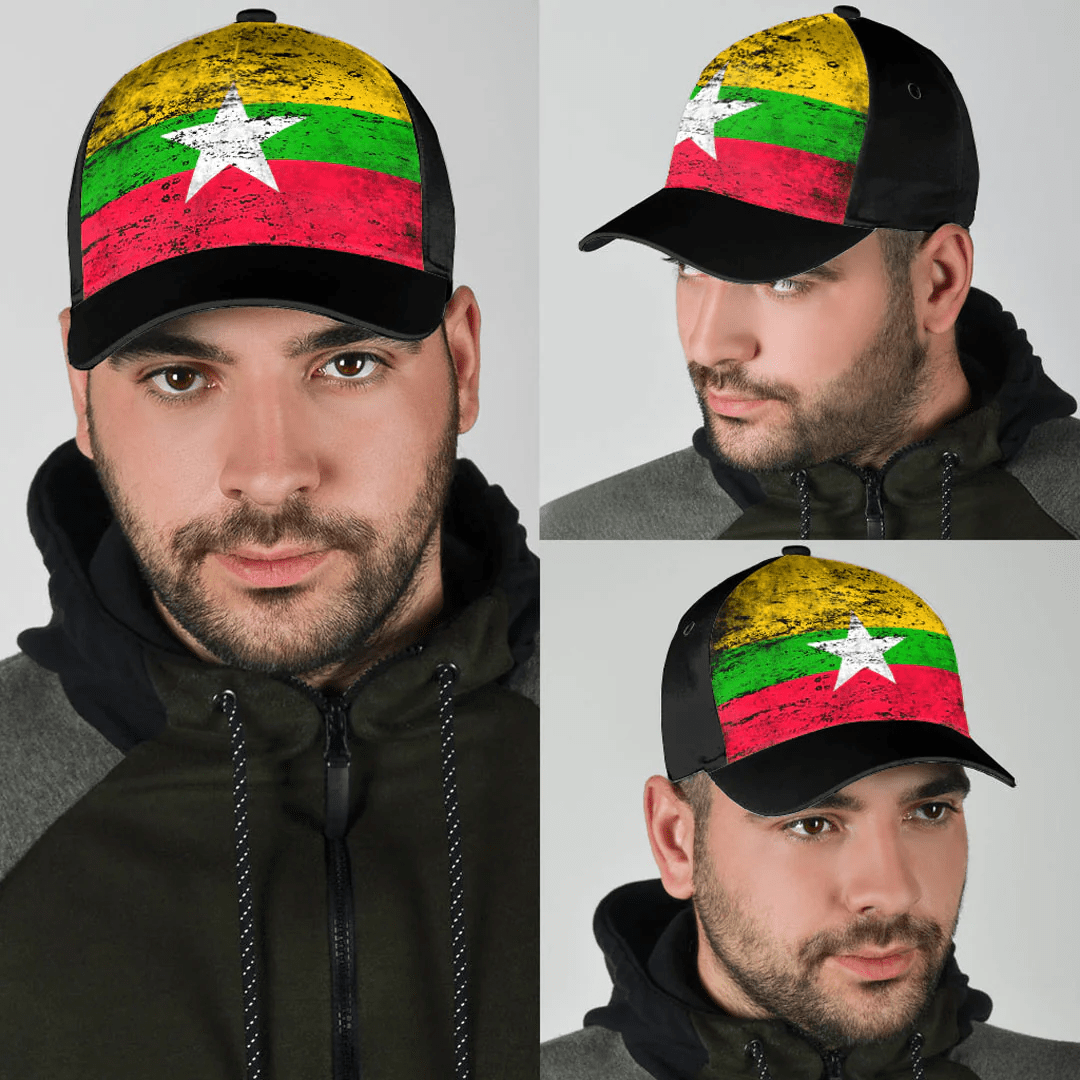 Adeenyc Cap - Myanmar Special Grunge Classic Cap Baseball Cap Hat Trucker Hats Custom Hats Gifts For Men & Women
