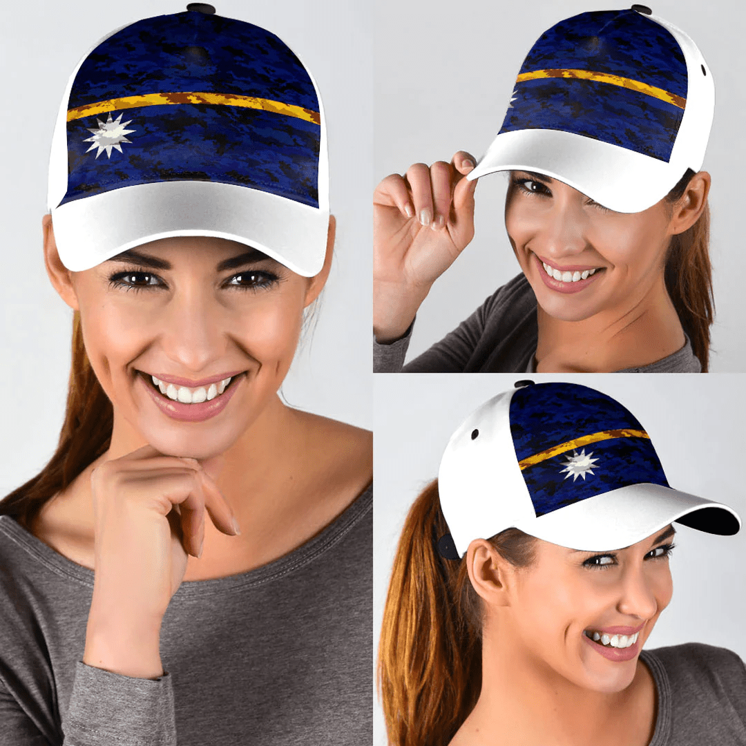 Adeenyc Cap - Nauru Camo Style Classic Cap Baseball Cap Hat Trucker Hats Custom Hats Gifts For Men & Women