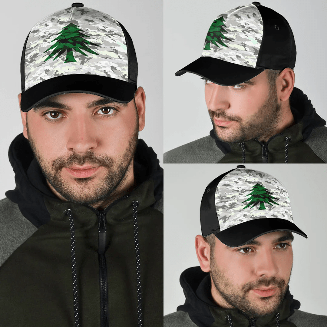 Adeenyc Cap - Naval Ensign Of The Commonwealth Of Massachusetts Camo Style Classic Cap Baseball Cap Hat Trucker Hats Custom Hats Gifts For Men & Women