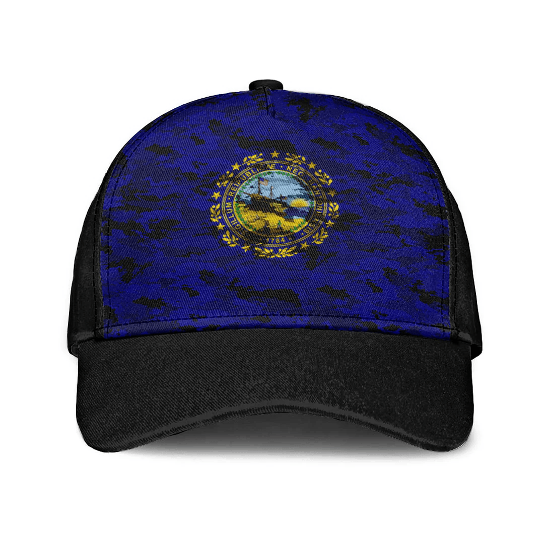 Adeenyc Cap - New Hampshire 1909 - 1931 Camo Style Classic Cap Baseball Cap Hat Trucker Hats Custom Hats Gifts For Men & Women