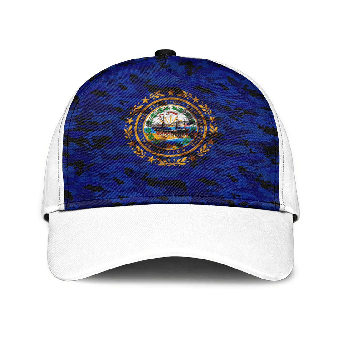 Adeenyc Cap - New Hampshire Camo Style Classic Cap Baseball Cap Hat Trucker Hats Custom Hats Gifts For Men & Women