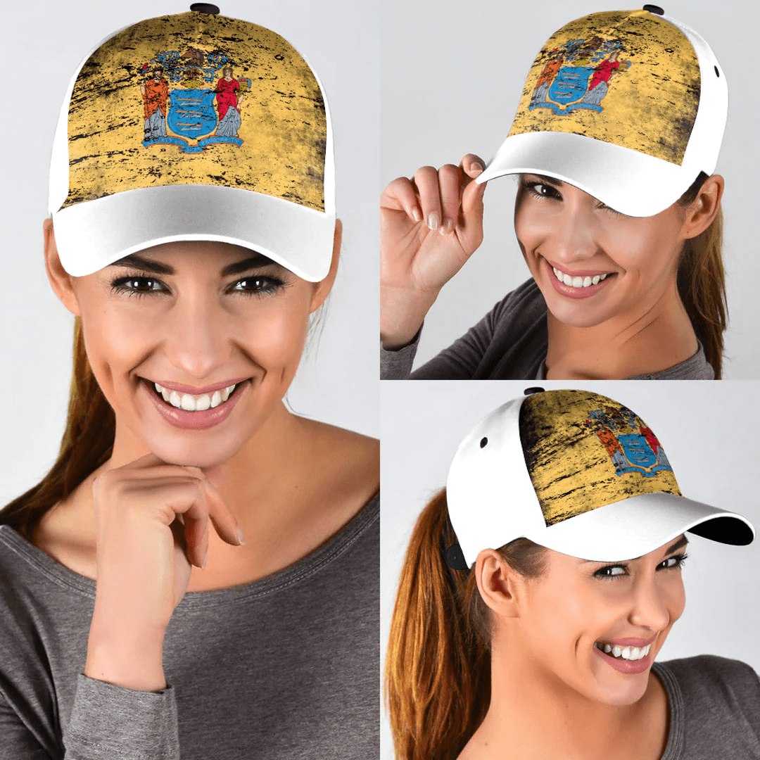 Adeenyc Cap - New Jersey Special Grunge Classic Cap Baseball Cap Hat Trucker Hats Custom Hats Gifts For Men & Women