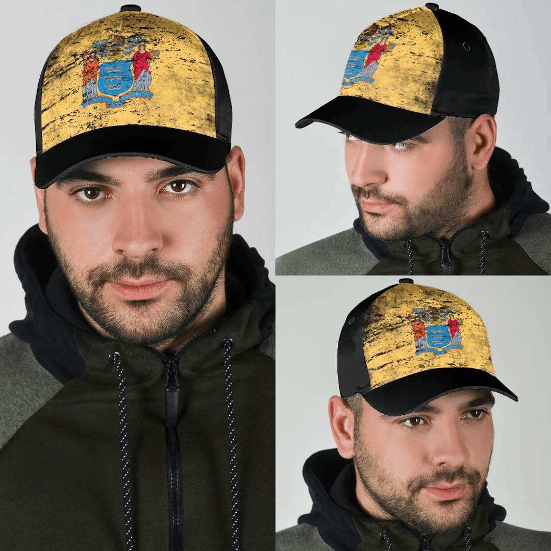 Adeenyc Cap - New Jersey Special Grunge Classic Cap Baseball Cap Hat Trucker Hats Custom Hats Gifts For Men & Women