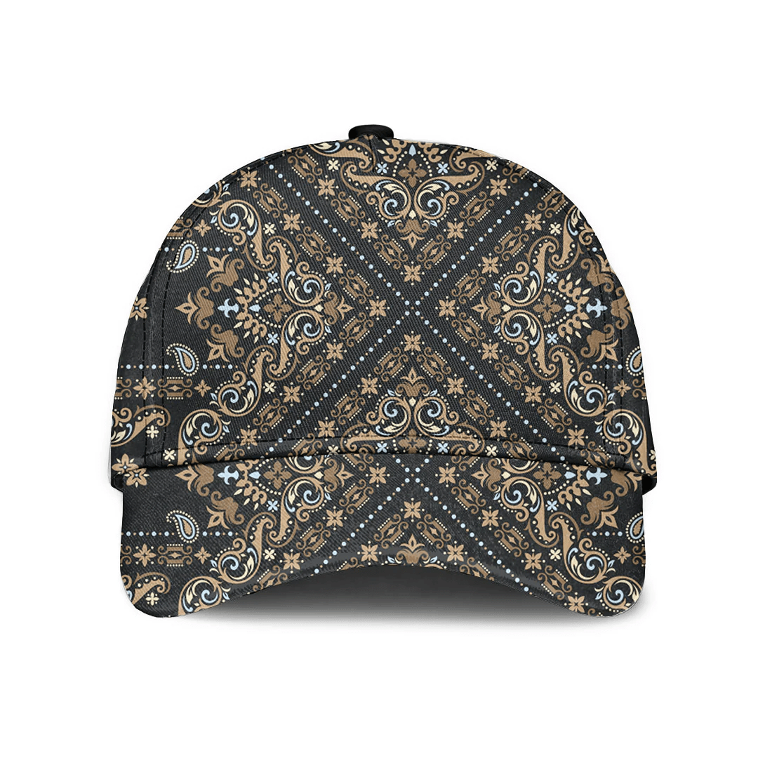 Adeenyc Cap - Paisley Bandana Pattern Seamless Baseball Cap Trucker Hats Custom Hats Gifts For Men & Women