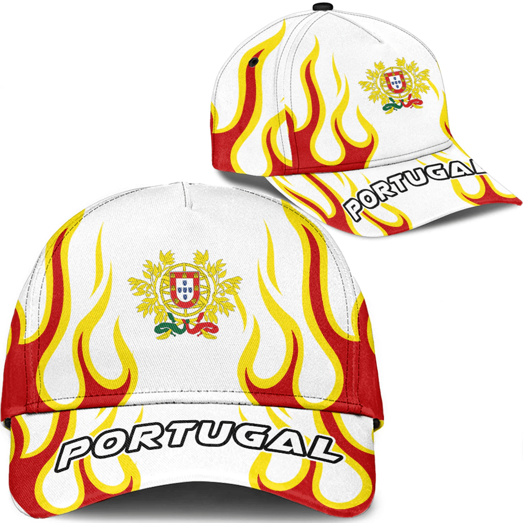 Adeenyc Cap - Portugal Classic Cap Fire Flame A7 Trucker Hats Custom Hats Gifts For Men & Women