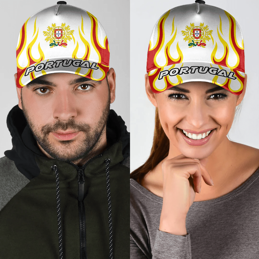 Adeenyc Cap – Portugal Classic Cap Fire Flame A7 Trucker Hats Custom Hats Gifts For Men & Women