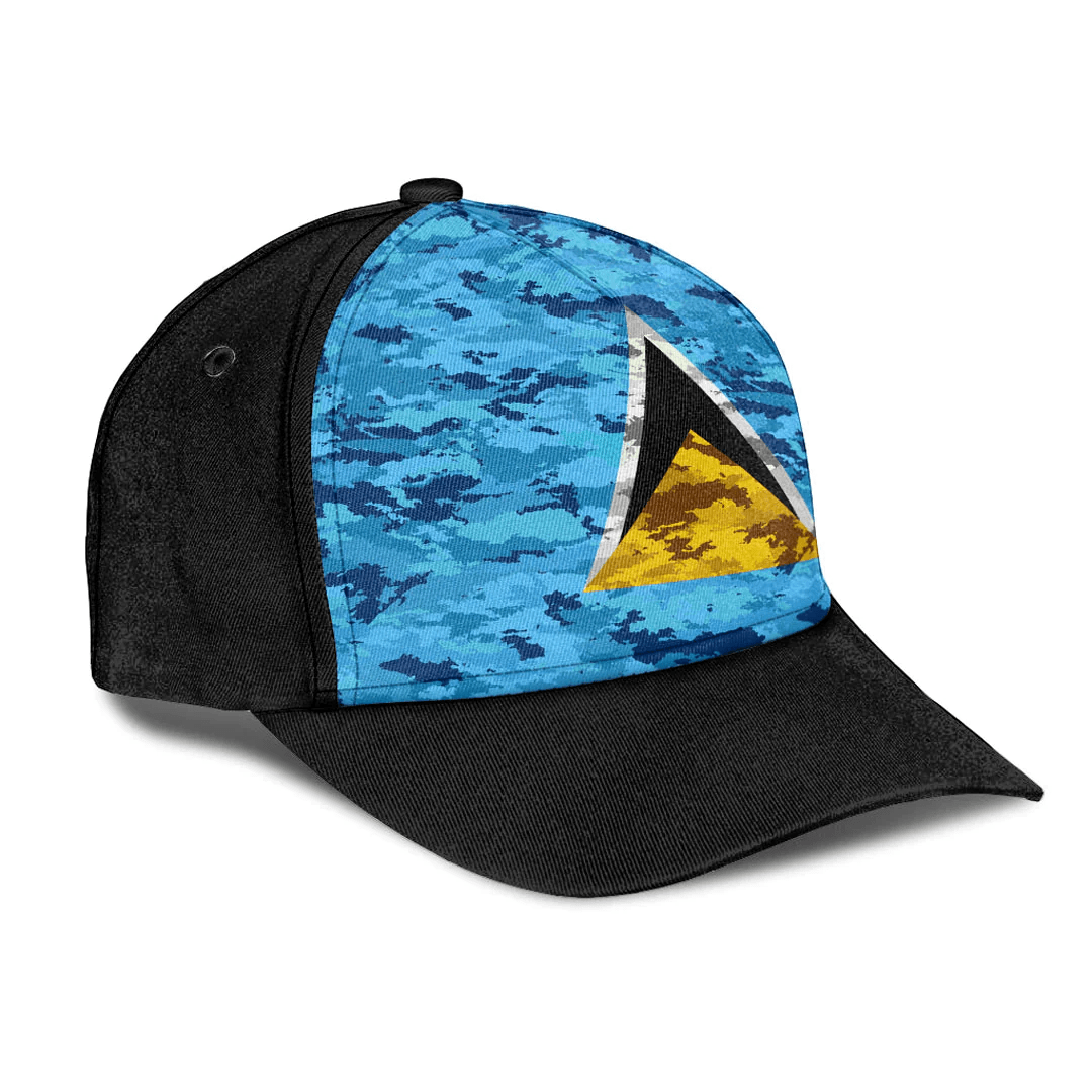 Adeenyc Cap - Saint Lucia Camo Style Classic Cap Baseball Cap Hat Trucker Hats Custom Hats Gifts For Men & Women