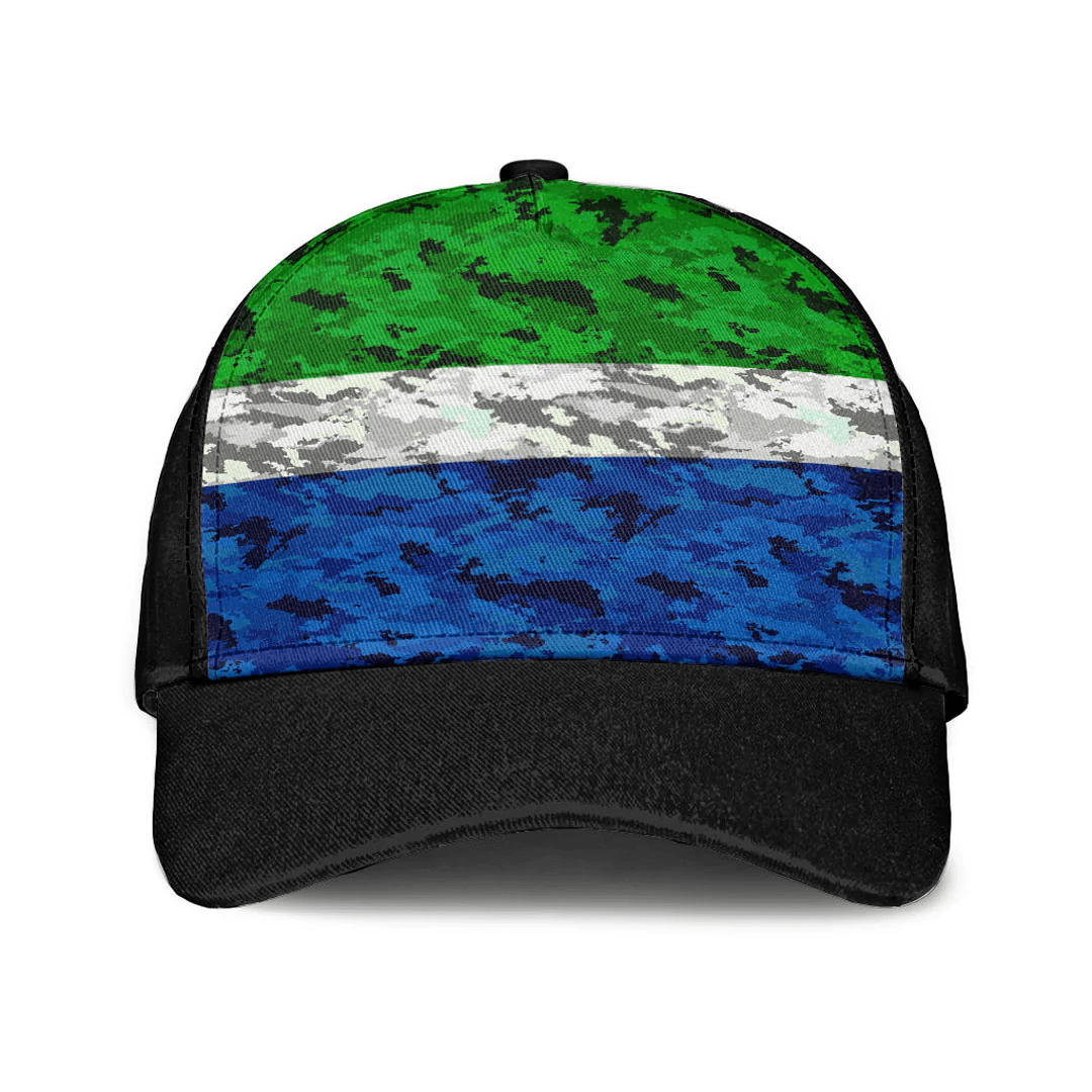 Adeenyc Cap - Sierra Leone Camo Style Classic Cap Baseball Cap Hat Trucker Hats Custom Hats Gifts For Men & Women