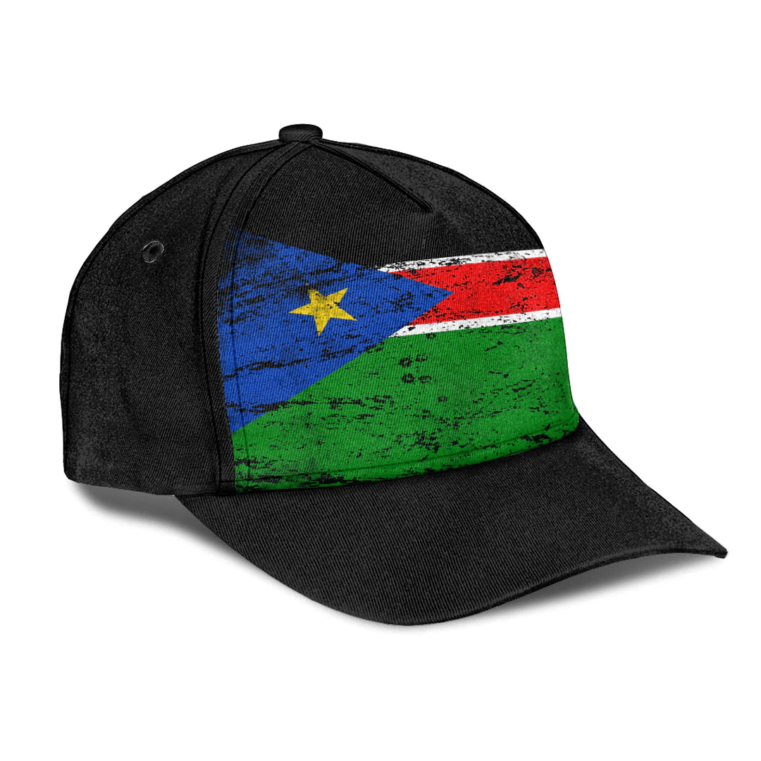 Adeenyc Cap - South Sudan Special Grunge Classic Cap Baseball Cap Hat Trucker Hats Custom Hats Gifts For Men & Women