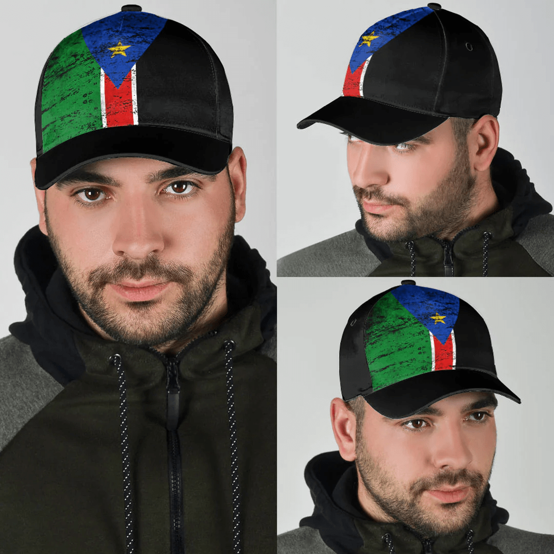 Adeenyc Cap - South Sudan Special Grunge Classic Cap Baseball Cap Hat Trucker Hats Custom Hats Gifts For Men & Women