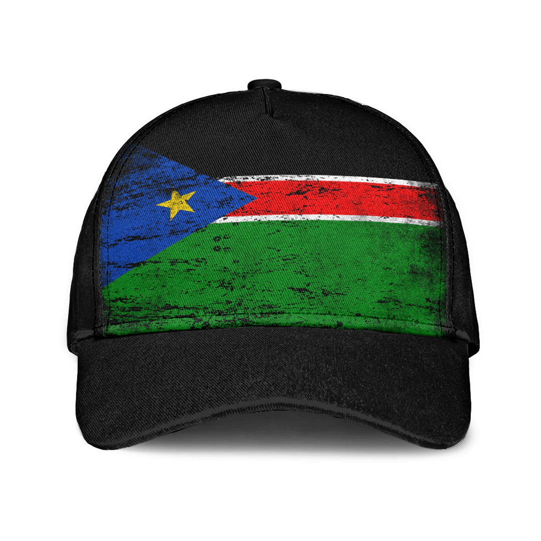 Adeenyc Cap - South Sudan Special Grunge Classic Cap Baseball Cap Hat Trucker Hats Custom Hats Gifts For Men & Women