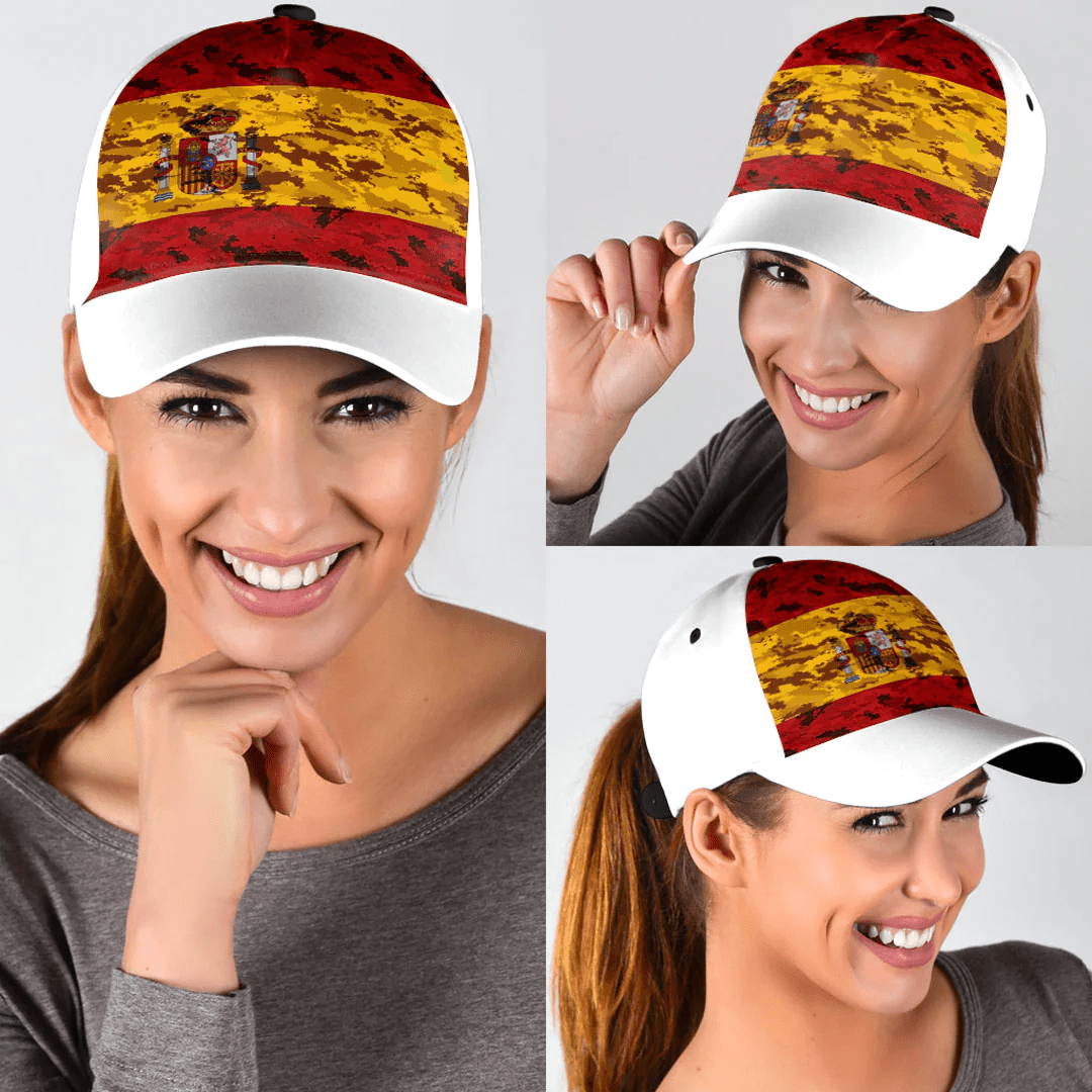 Adeenyc Cap - Spain Camo Style Classic Cap Baseball Cap Hat Trucker Hats Custom Hats Gifts For Men & Women