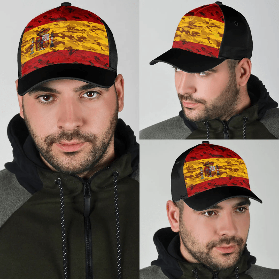 Adeenyc Cap - Spain Camo Style Classic Cap Baseball Cap Hat Trucker Hats Custom Hats Gifts For Men & Women