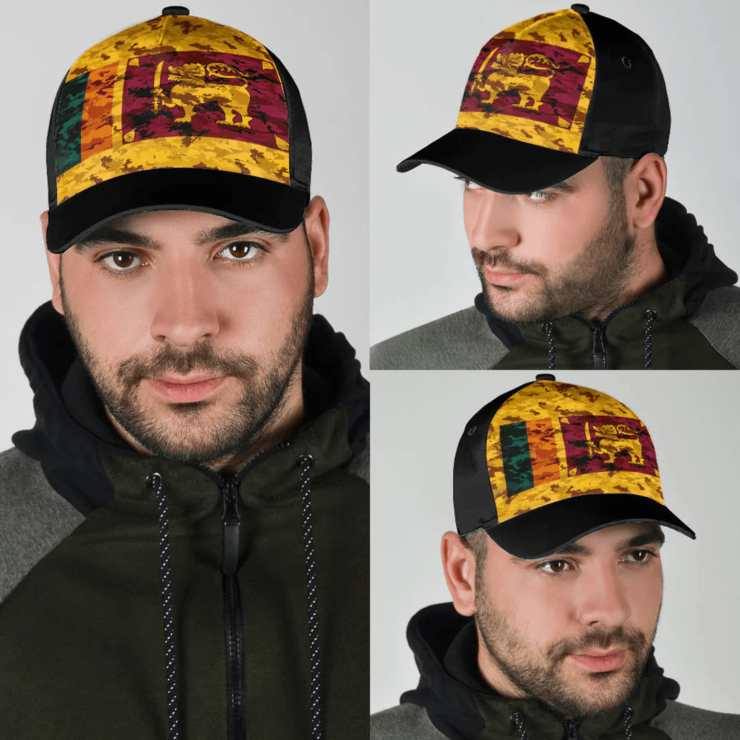 Adeenyc Cap - Sri Lanka Camo Style Classic Cap Baseball Cap Hat Trucker Hats Custom Hats Gifts For Men & Women
