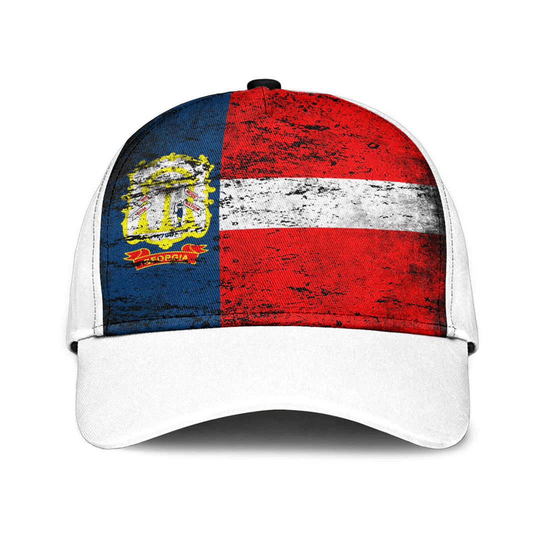 Adeenyc Cap - State Of Georgia 1906 - 1920 Special Grunge Classic Cap Baseball Cap Hat Trucker Hats Custom Hats Gifts For Men & Women