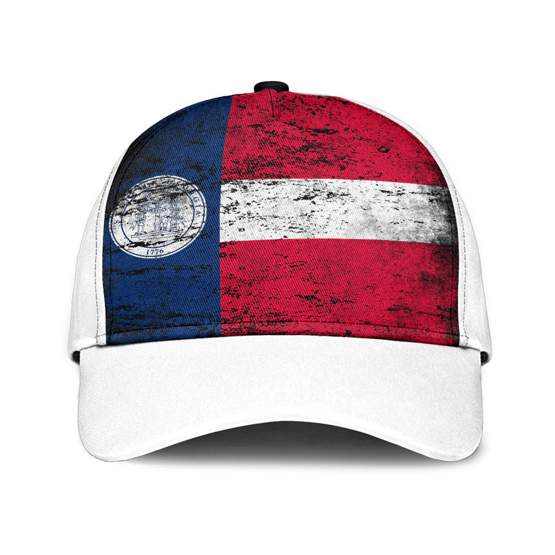 Adeenyc Cap - State Of Georgia 1920 - 1956 Special Grunge Classic Cap Baseball Cap Hat Trucker Hats Custom Hats Gifts For Men & Women
