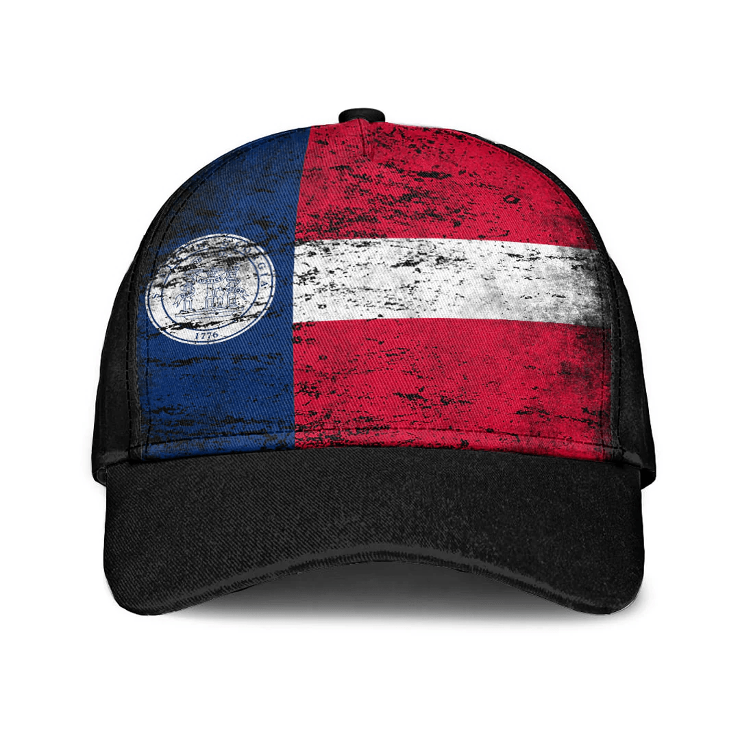 Adeenyc Cap - State Of Georgia 1920 - 1956 Special Grunge Classic Cap Baseball Cap Hat Trucker Hats Custom Hats Gifts For Men & Women