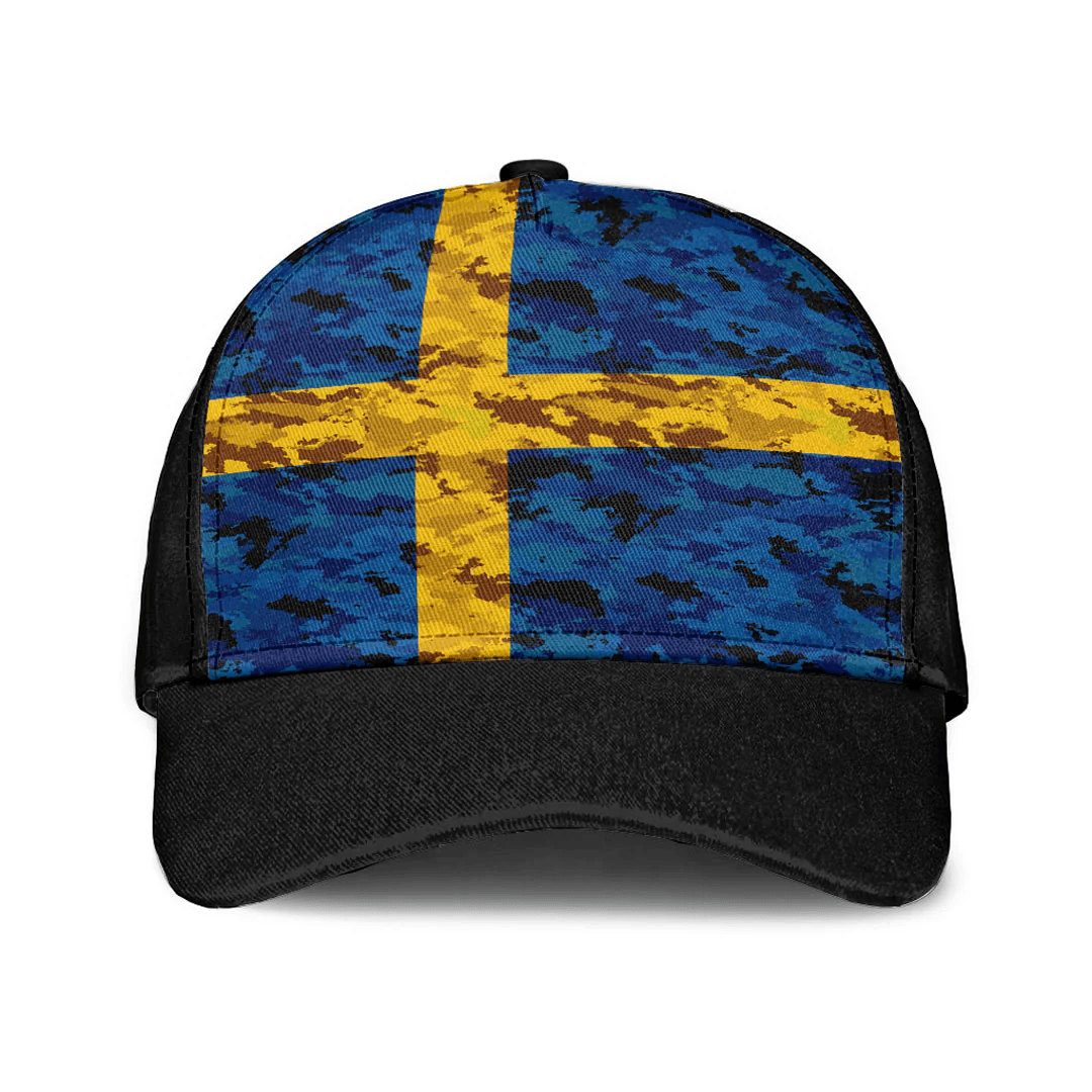 Adeenyc Cap - Sweden Camo Style Classic Cap Baseball Cap Hat Trucker Hats Custom Hats Gifts For Men & Women