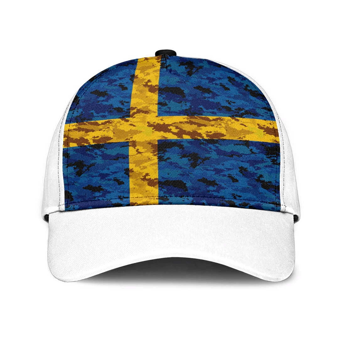 Adeenyc Cap - Sweden Camo Style Classic Cap Baseball Cap Hat Trucker Hats Custom Hats Gifts For Men & Women
