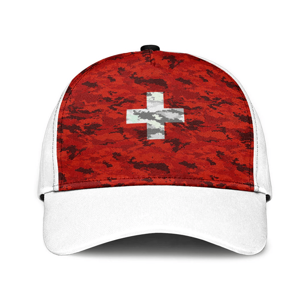 Adeenyc Cap - Switzerland Camo Style Classic Cap Baseball Cap Hat Trucker Hats Custom Hats Gifts For Men & Women