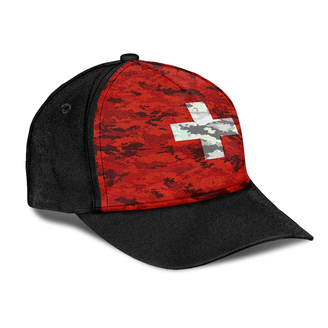 Adeenyc Cap - Switzerland Camo Style Classic Cap Baseball Cap Hat Trucker Hats Custom Hats Gifts For Men & Women