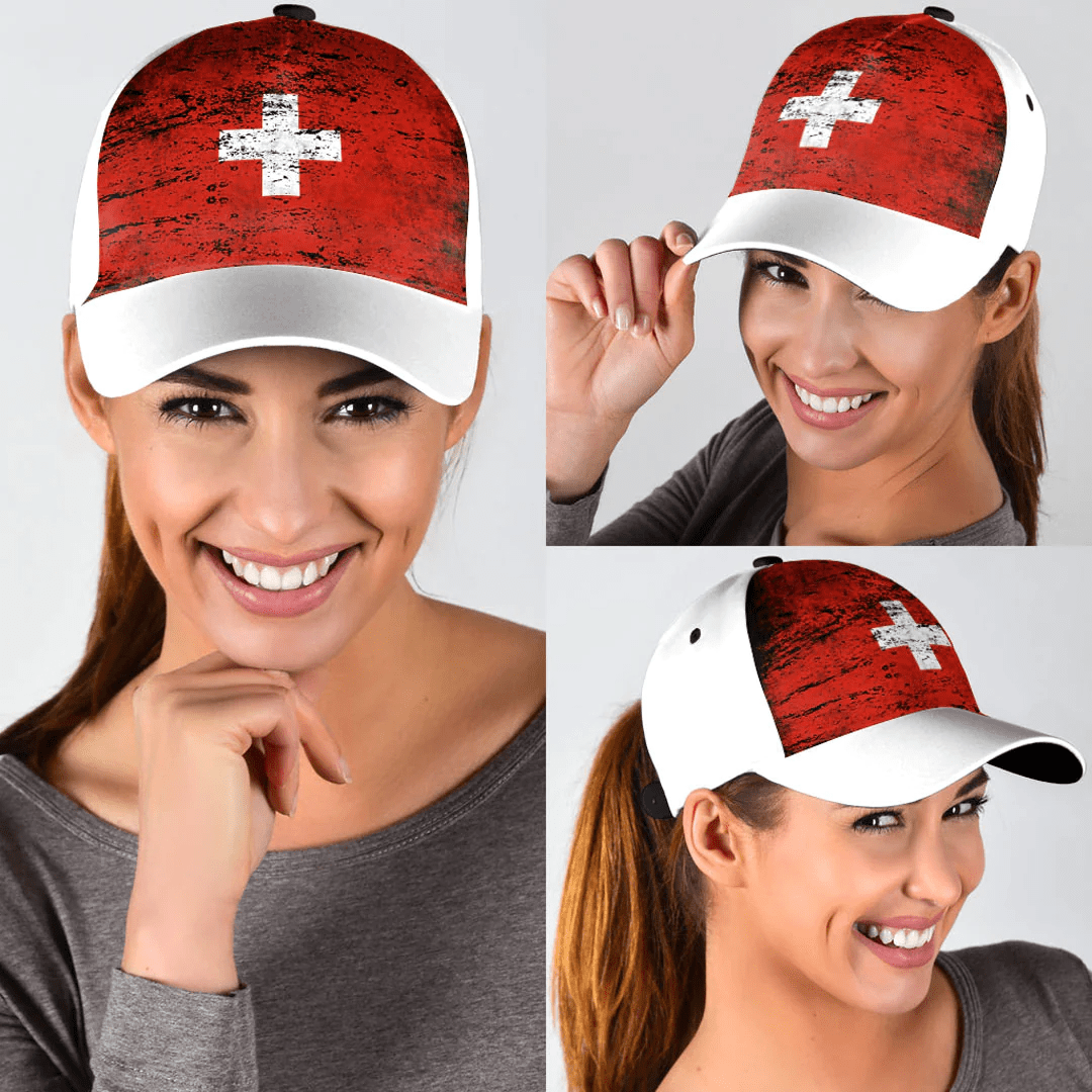 Adeenyc Cap - Switzerland Special Grunge Classic Cap Baseball Cap Hat Trucker Hats Custom Hats Gifts For Men & Women