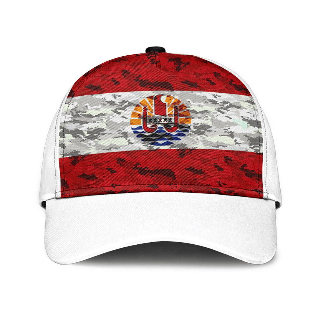 Adeenyc Cap - Tahiti French Polynesia Camo Style Classic Cap Baseball Cap Hat Trucker Hats Custom Hats Gifts For Men & Women