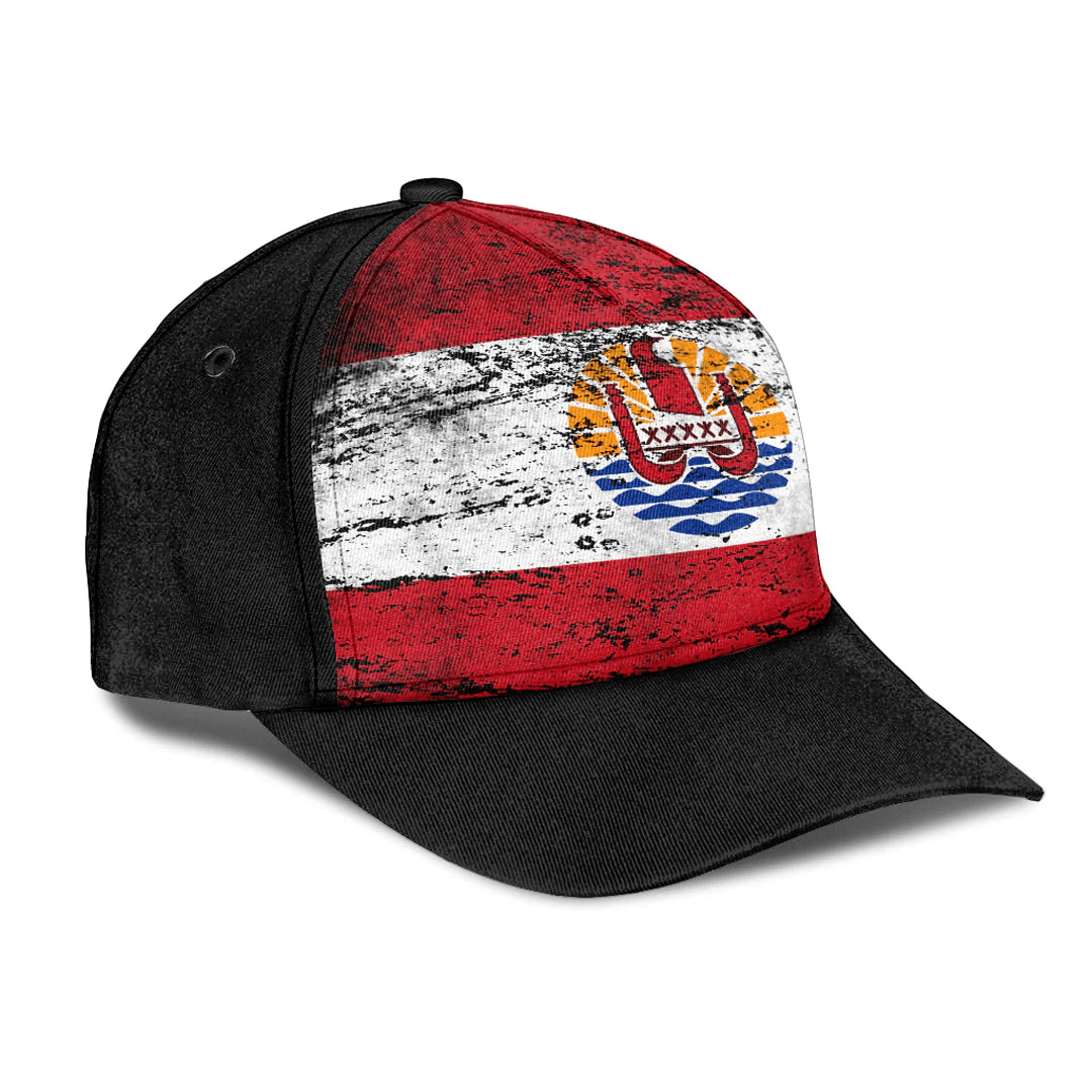 Adeenyc Cap - Tahiti French Polynesia Special Grunge Classic Cap Baseball Cap Hat Trucker Hats Custom Hats Gifts For Men & Women
