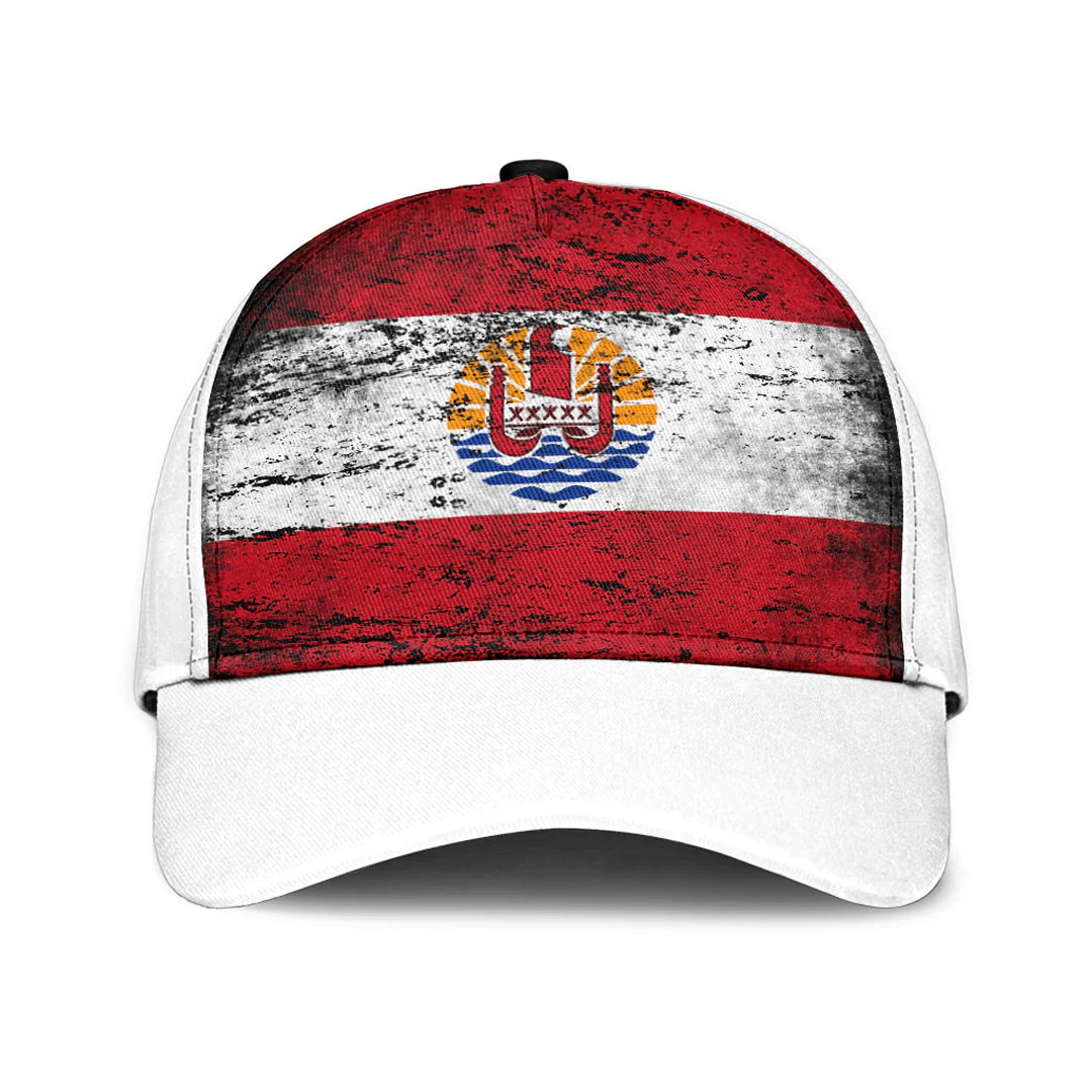 Adeenyc Cap - Tahiti French Polynesia Special Grunge Classic Cap Baseball Cap Hat Trucker Hats Custom Hats Gifts For Men & Women