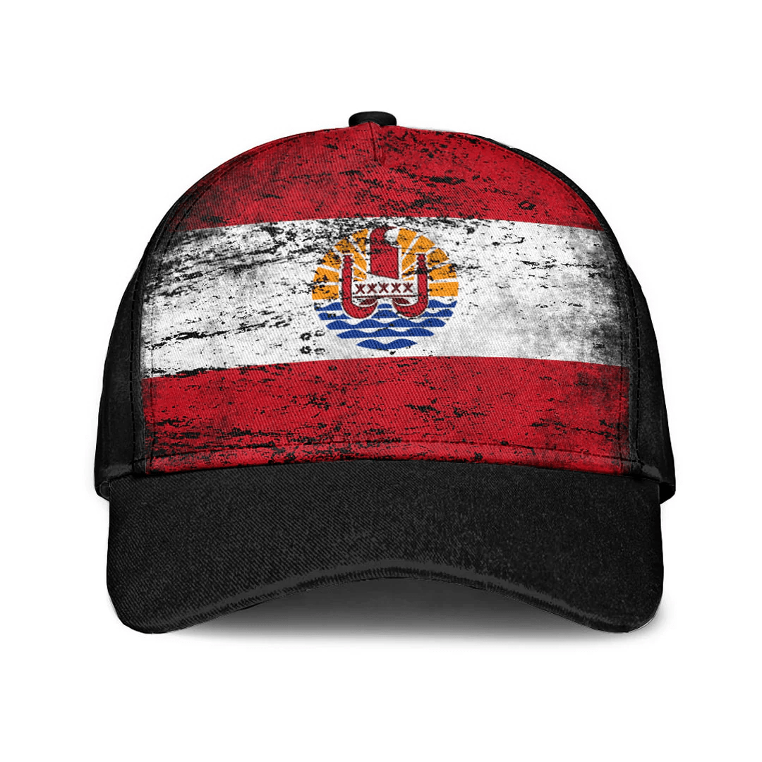 Adeenyc Cap - Tahiti French Polynesia Special Grunge Classic Cap Baseball Cap Hat Trucker Hats Custom Hats Gifts For Men & Women