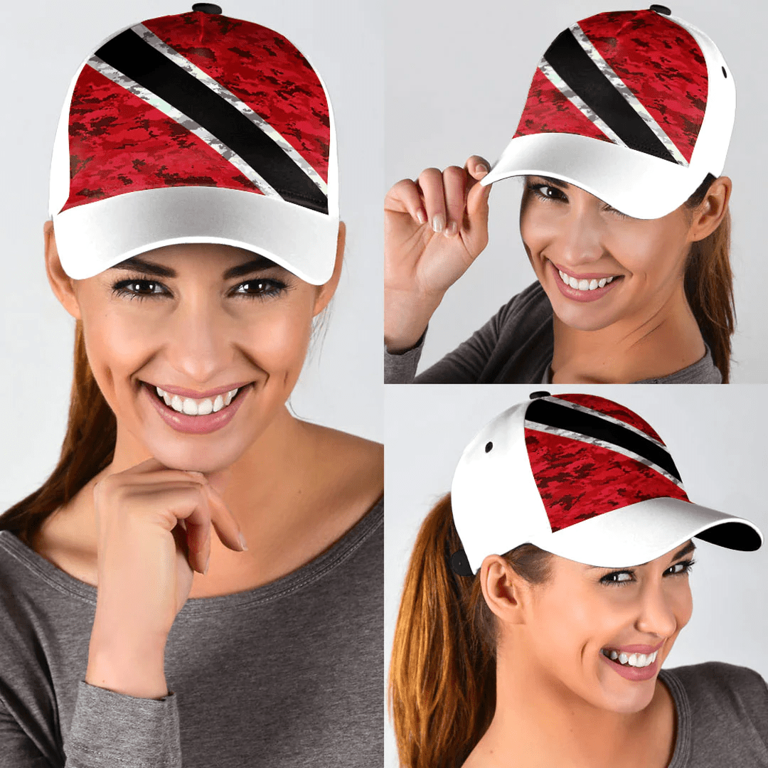 Adeenyc Cap - Trinidad And Tobago Camo Style Classic Cap Baseball Cap Hat Trucker Hats Custom Hats Gifts For Men & Women