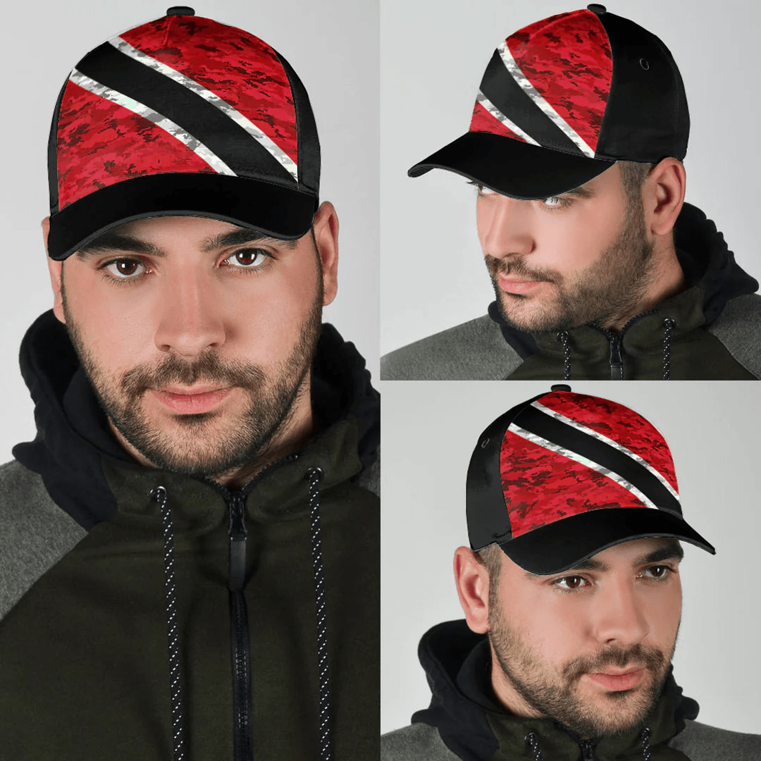 Adeenyc Cap - Trinidad And Tobago Camo Style Classic Cap Baseball Cap Hat Trucker Hats Custom Hats Gifts For Men & Women