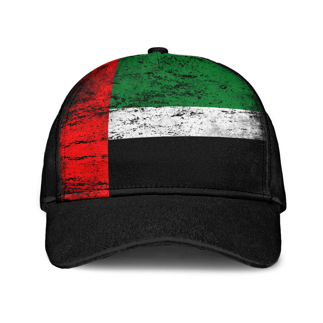 Adeenyc Cap - United Arab Emirates Special Grunge Classic Cap Baseball Cap Hat Trucker Hats Custom Hats Gifts For Men & Women