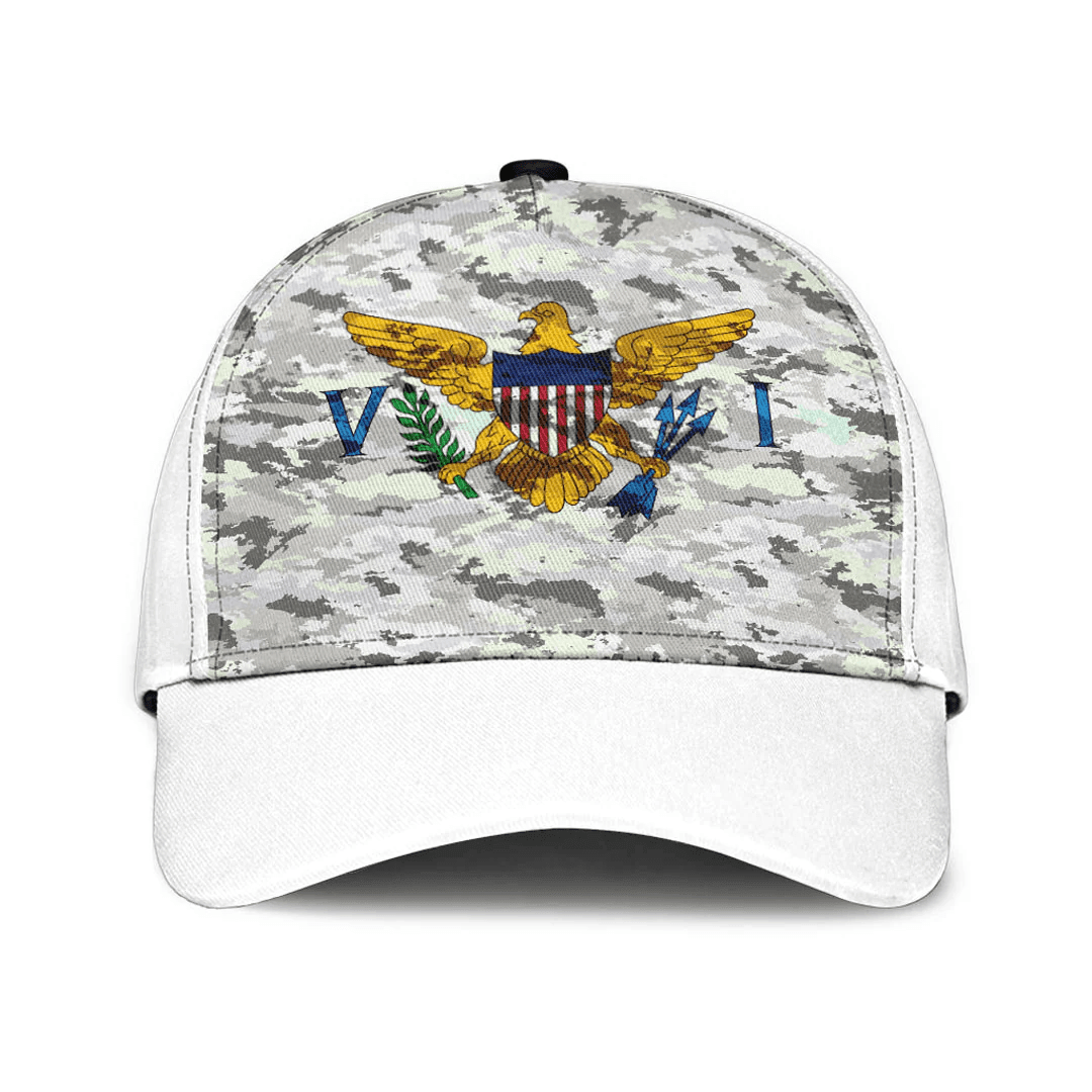 Adeenyc Cap - Us Virgin Islands Camo Style Classic Cap Baseball Cap Hat Trucker Hats Custom Hats Gifts For Men & Women