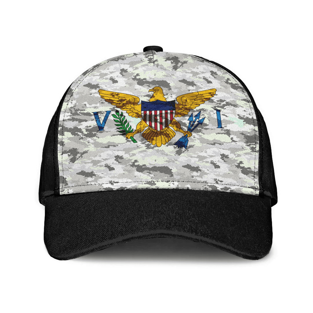 Adeenyc Cap - Us Virgin Islands Camo Style Classic Cap Baseball Cap Hat Trucker Hats Custom Hats Gifts For Men & Women