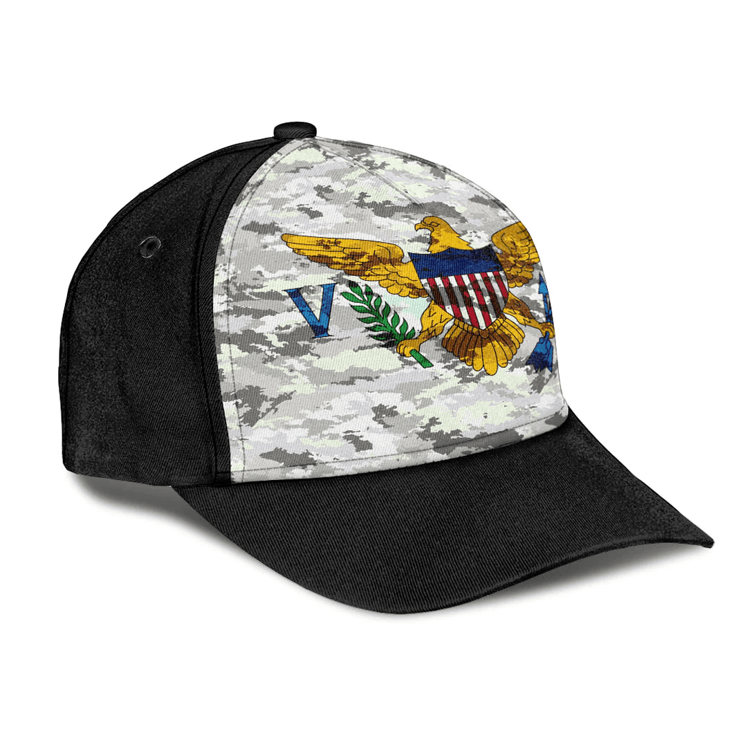 Adeenyc Cap - Us Virgin Islands Camo Style Classic Cap Baseball Cap Hat Trucker Hats Custom Hats Gifts For Men & Women