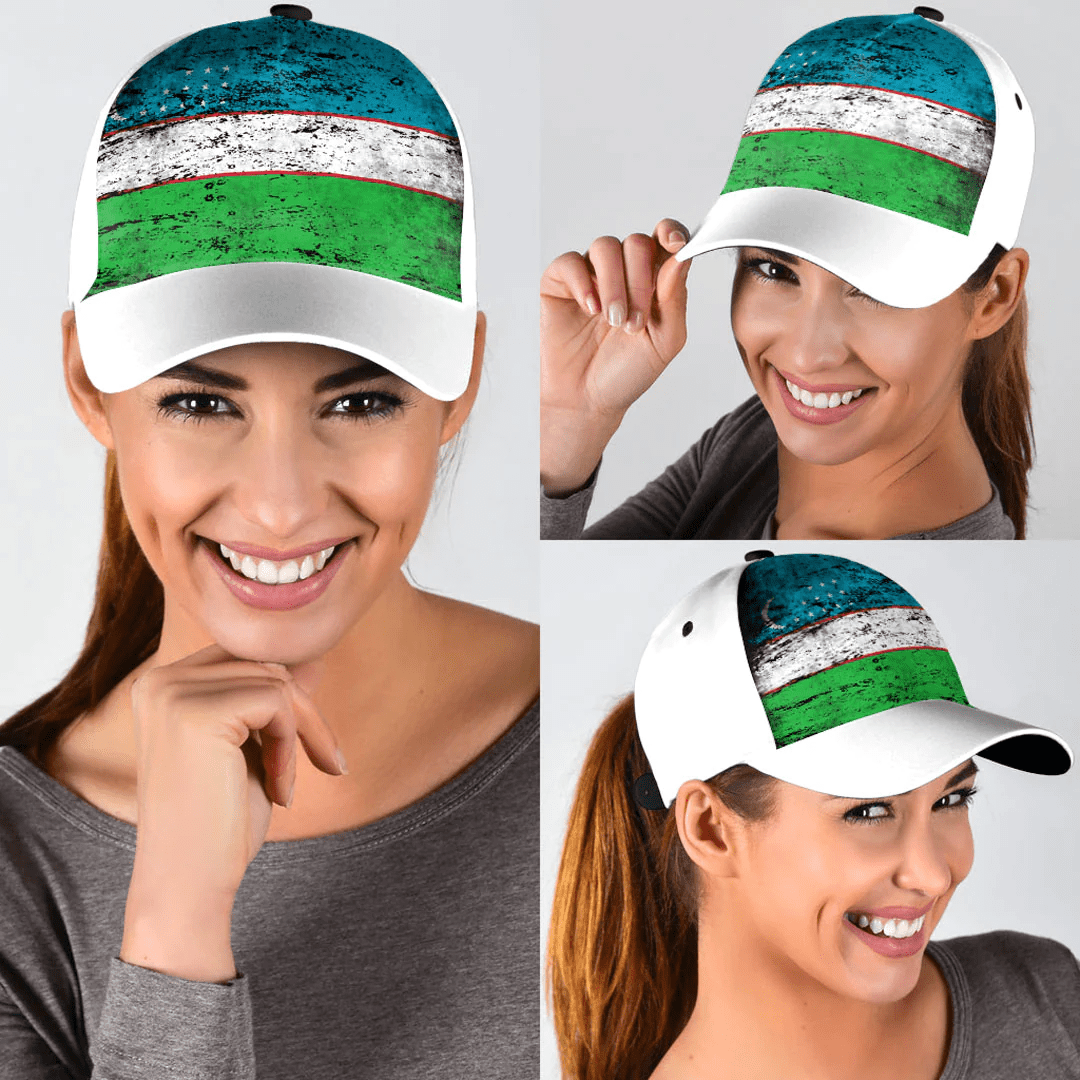 Adeenyc Cap - Uzbekistan Special Grunge Classic Cap Baseball Cap Hat Trucker Hats Custom Hats Gifts For Men & Women